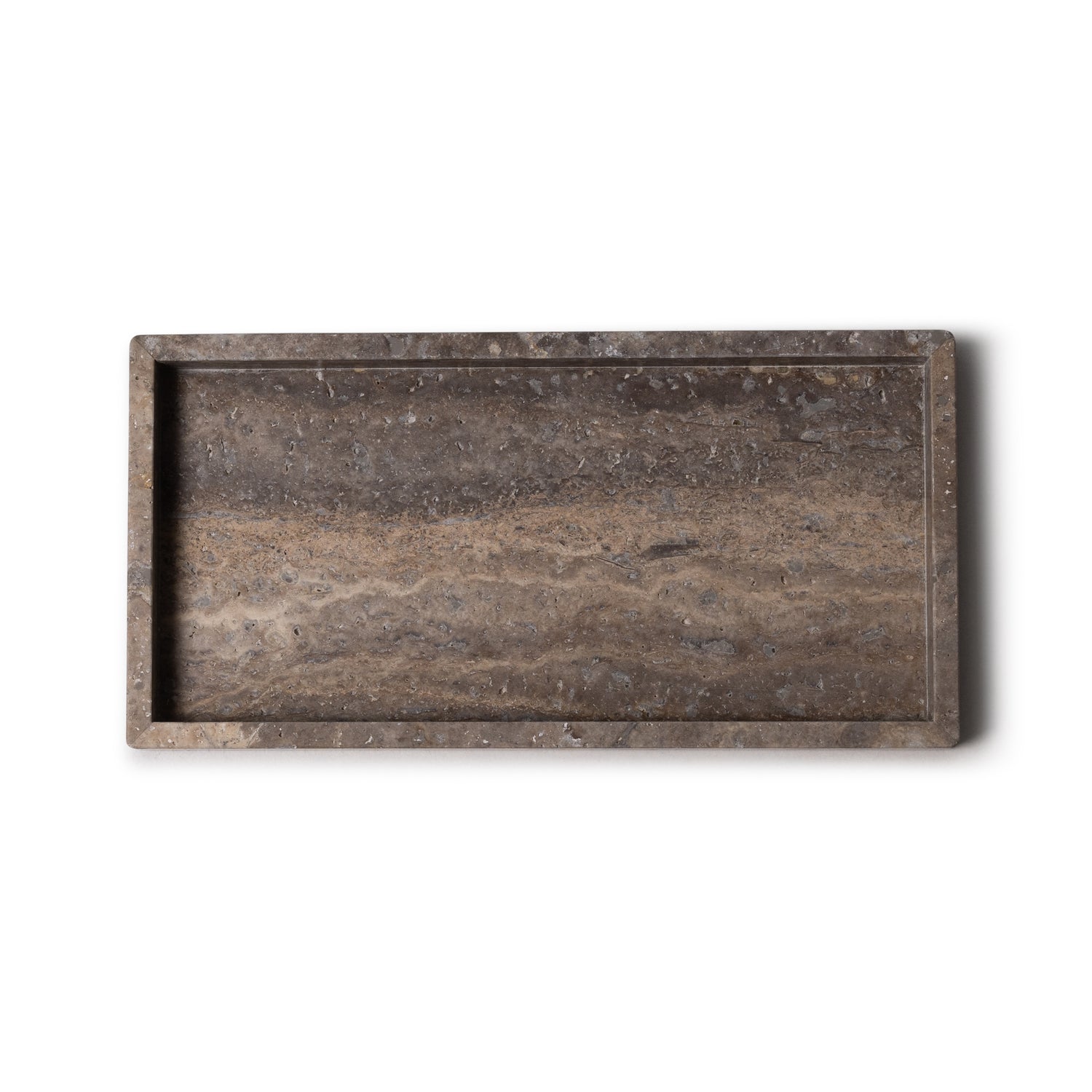 Titanium travertine dienblad tray 15x30cm