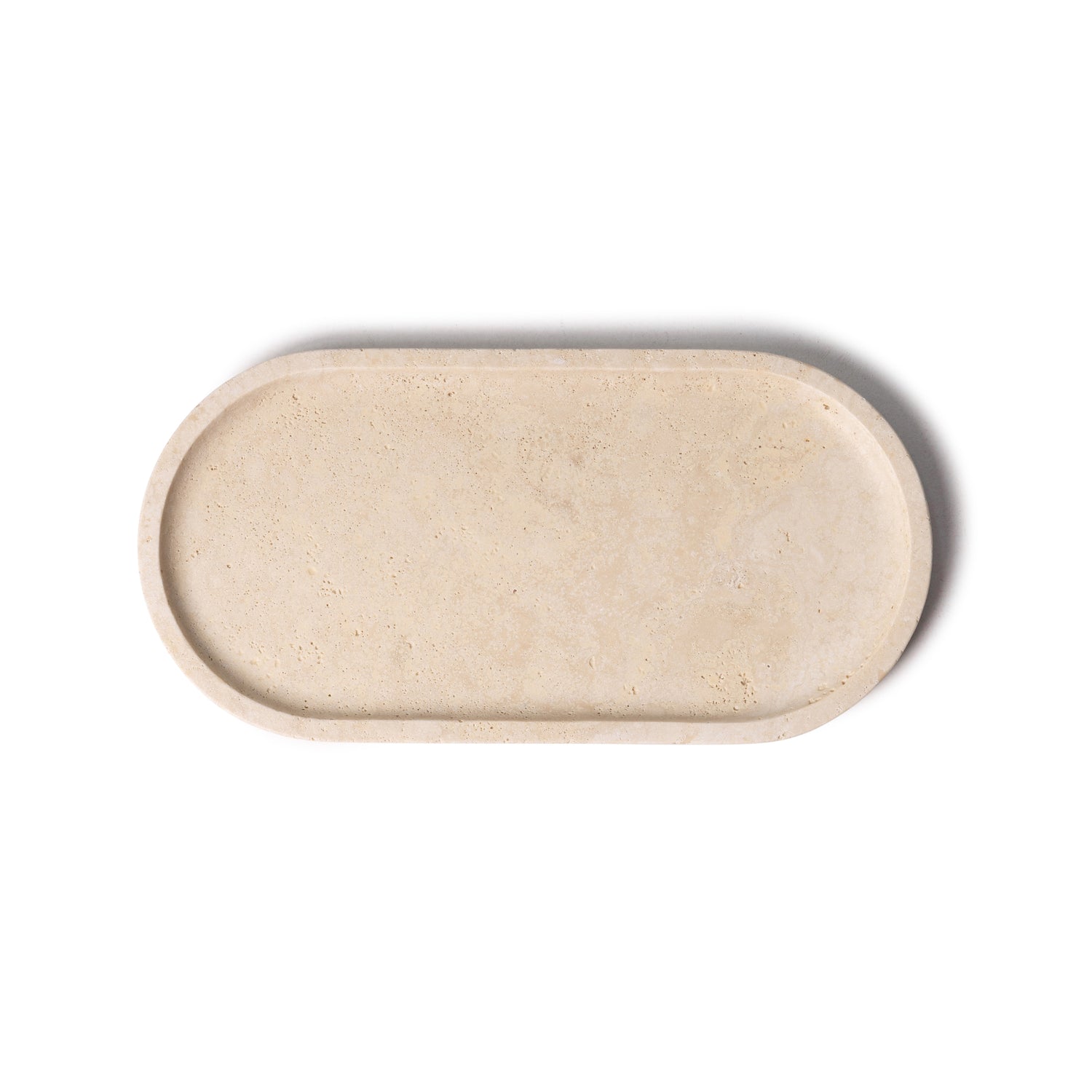 Travertine tray oval 30x15cm 