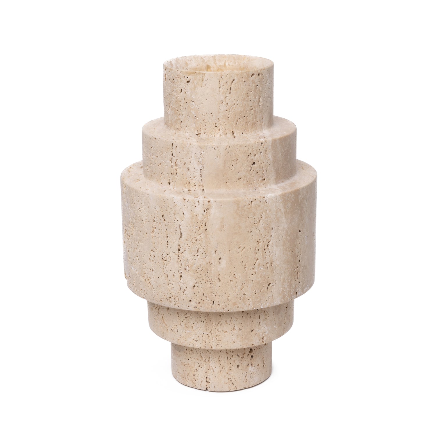 Travertine Agano Vase L