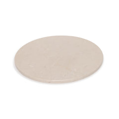 Marmer dienblad rond  beige