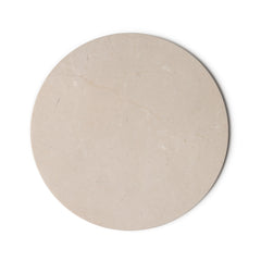 Marmer dienblad rond  beige