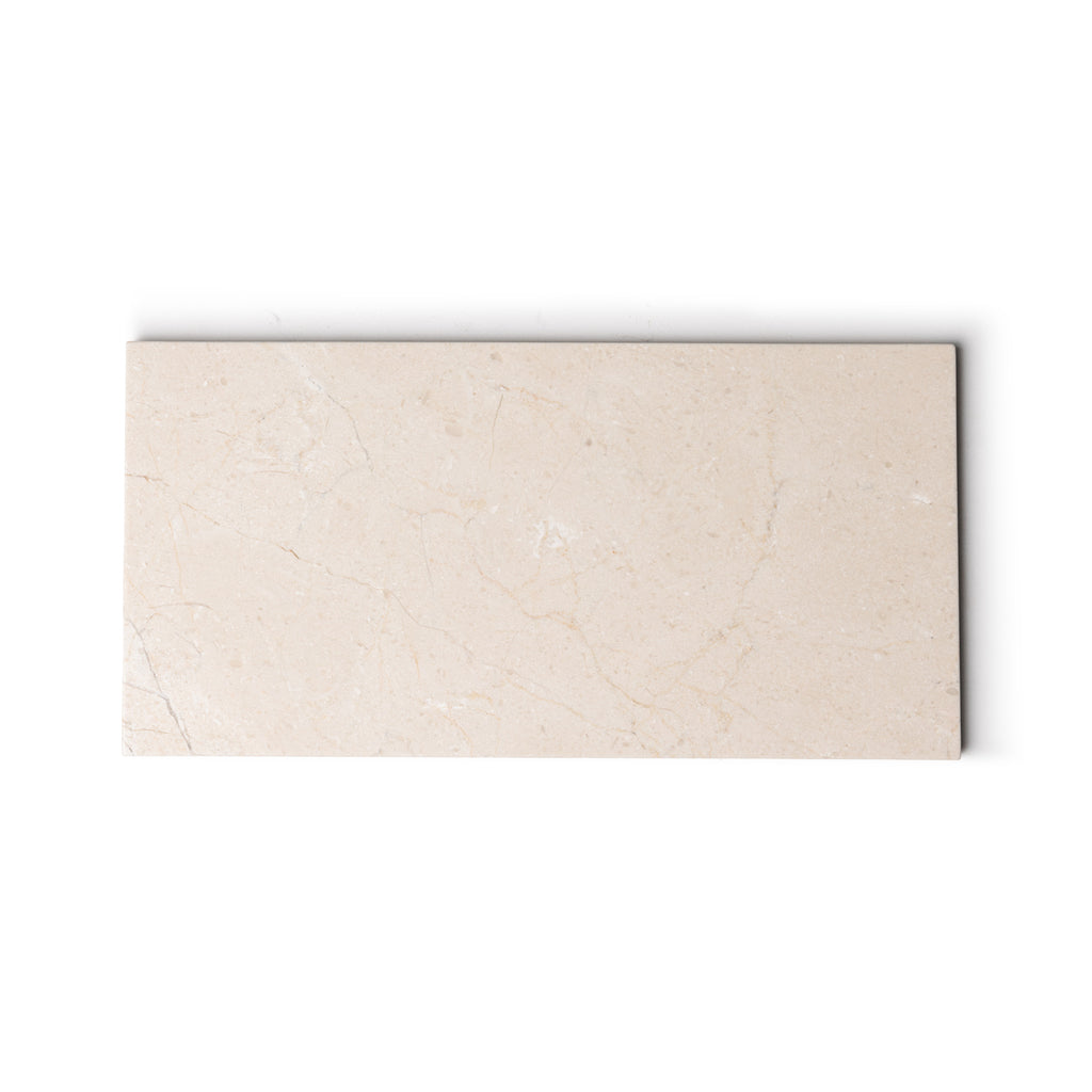 Marmer dienblad rechthoek M beige 