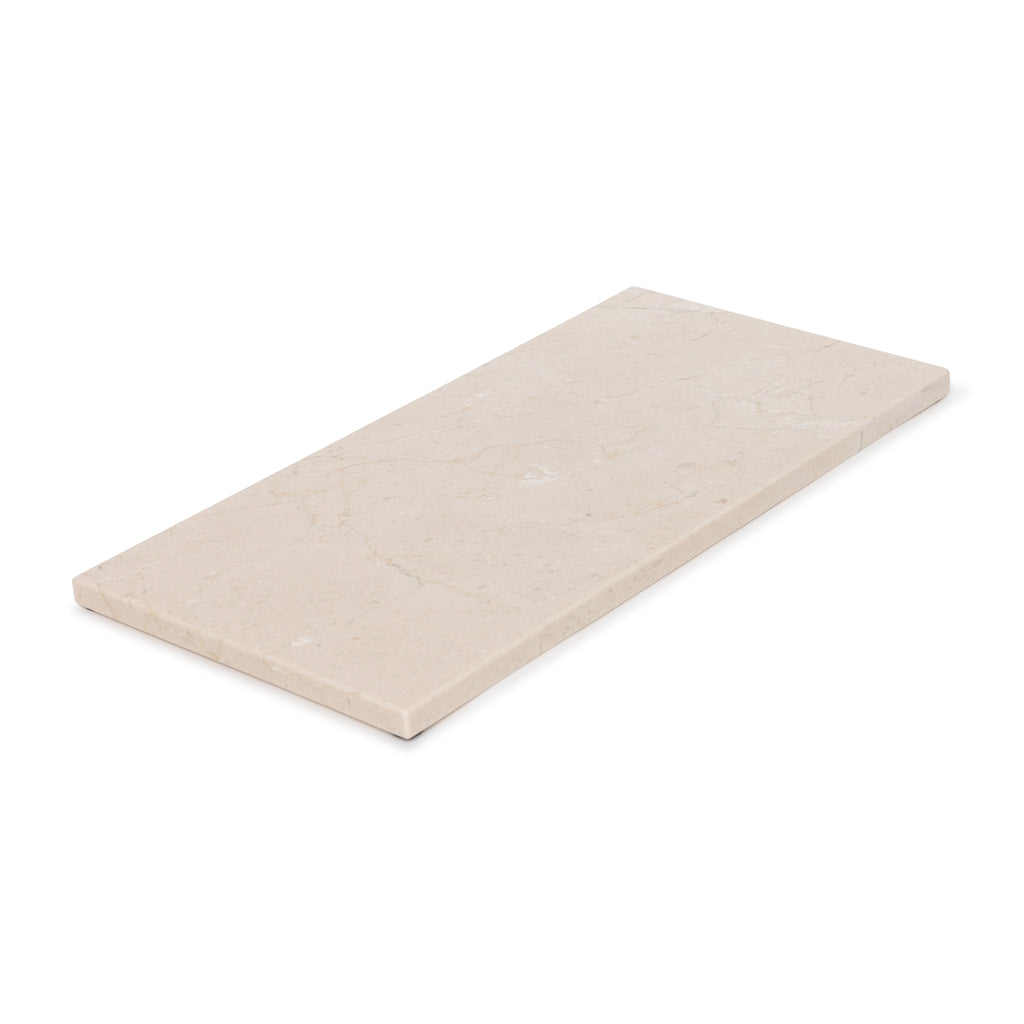 Marmer dienblad rechthoek M beige 